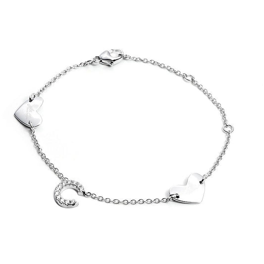 Copia del Bracciale Con Lettera C donna Argento 925 4US Cesare Paciotti 4UBR2450W - Arena Gioielli 