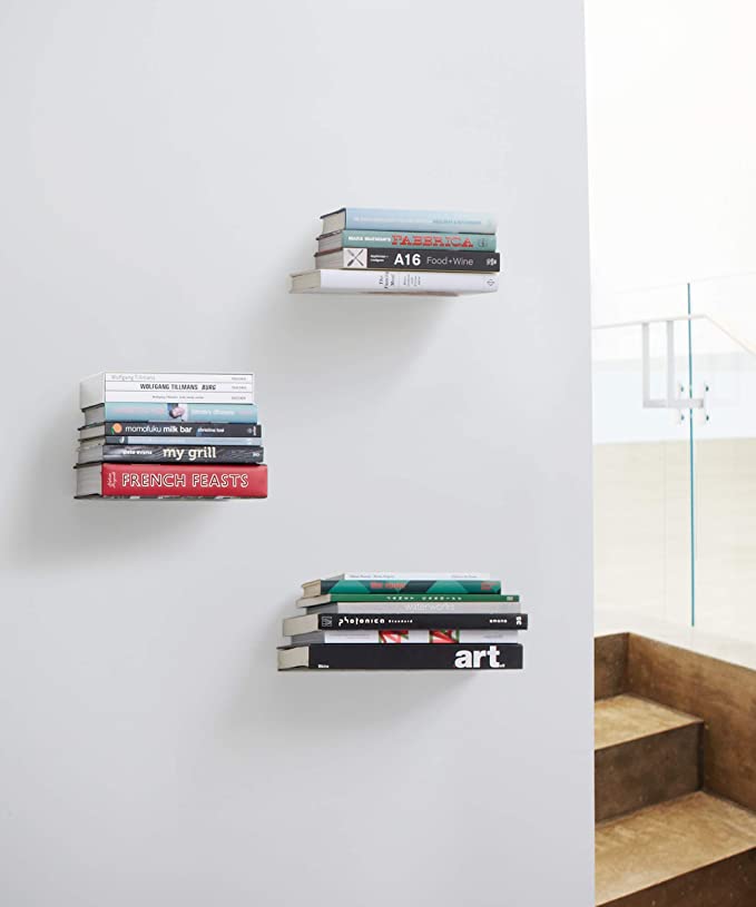 Umbra Conceal Libreria sospesa argento, set di 2 - Arena Gioielli 