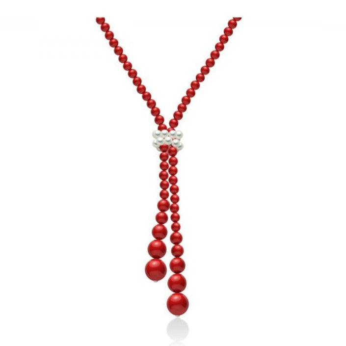 Collana in argento e corallo rosso Terra e Mare - Arena Gioielli