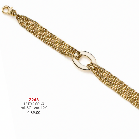 Bracciale in bronzo Dorato UnoAerre 013EXB0014000 2248 - Arena Gioielli 