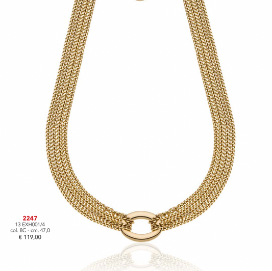 Collana in bronzo dorato Unoaerre 013EXH0014000 2247 - Arena Gioielli 