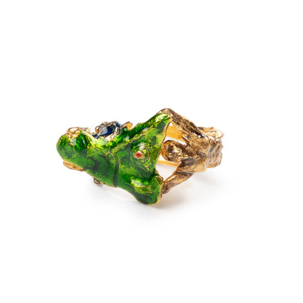 Anello in argento Dorato Sicilia Isola Bella - Arena Gioielli - Arena Gioielli 