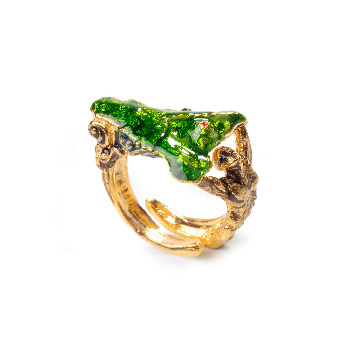 Anello in argento Dorato Sicilia Isola Bella - Arena Gioielli - Arena Gioielli 