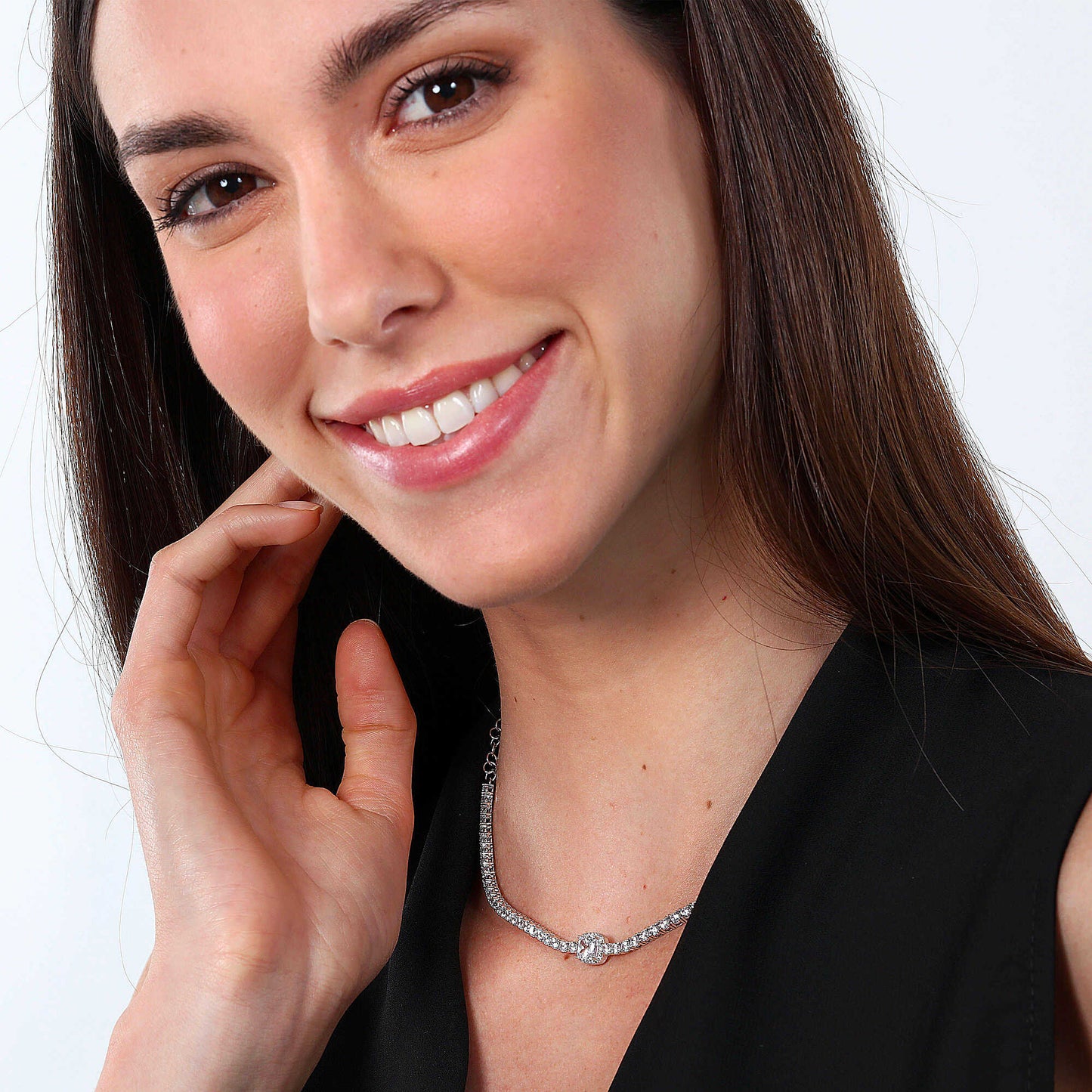 Collana tennis donna gioiello Morellato Tesori SAIW107 - Arena Gioielli 