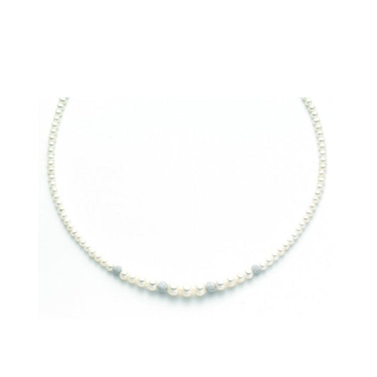 Collana in oro e perle boule e fantasia 4/4,5 mm - Arena Gioielli