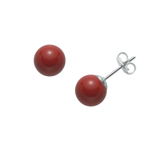 Orecchini in argento 925 Terra e Mare mm 9 - Arena Gioielli