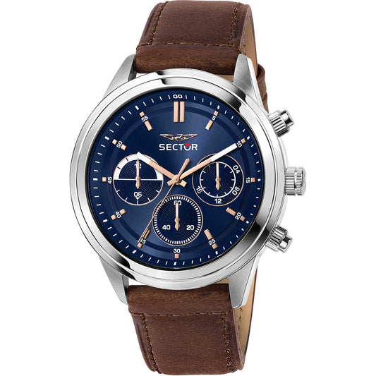 Orologio cronografo uomo pelle Sector 670 R3251540001 - Arena Gioielli 